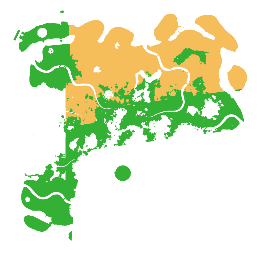 Biome Rust Map: Procedural Map, Size: 4750, Seed: 151697