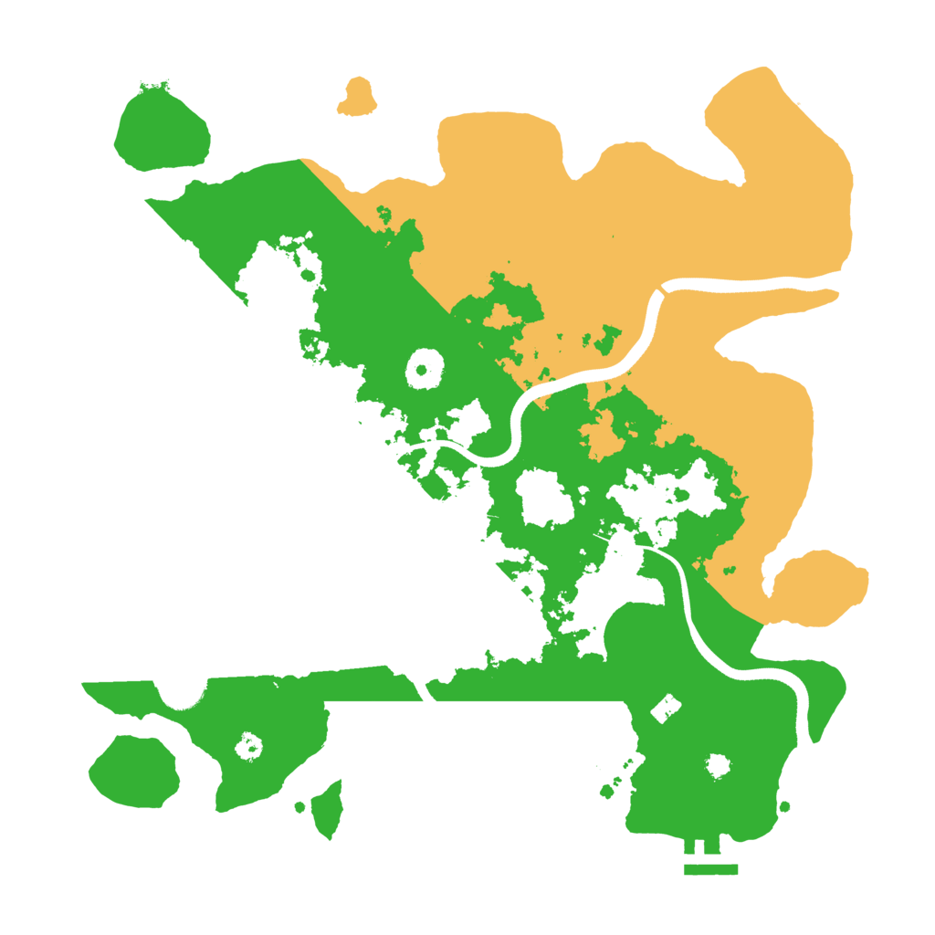 Biome Rust Map: Procedural Map, Size: 3500, Seed: 781073404