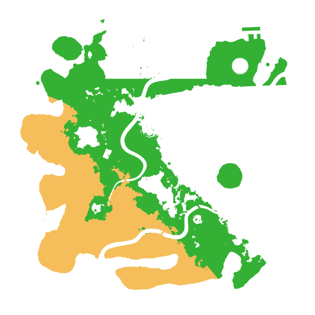 Biome Rust Map: Procedural Map, Size: 3500, Seed: 152681