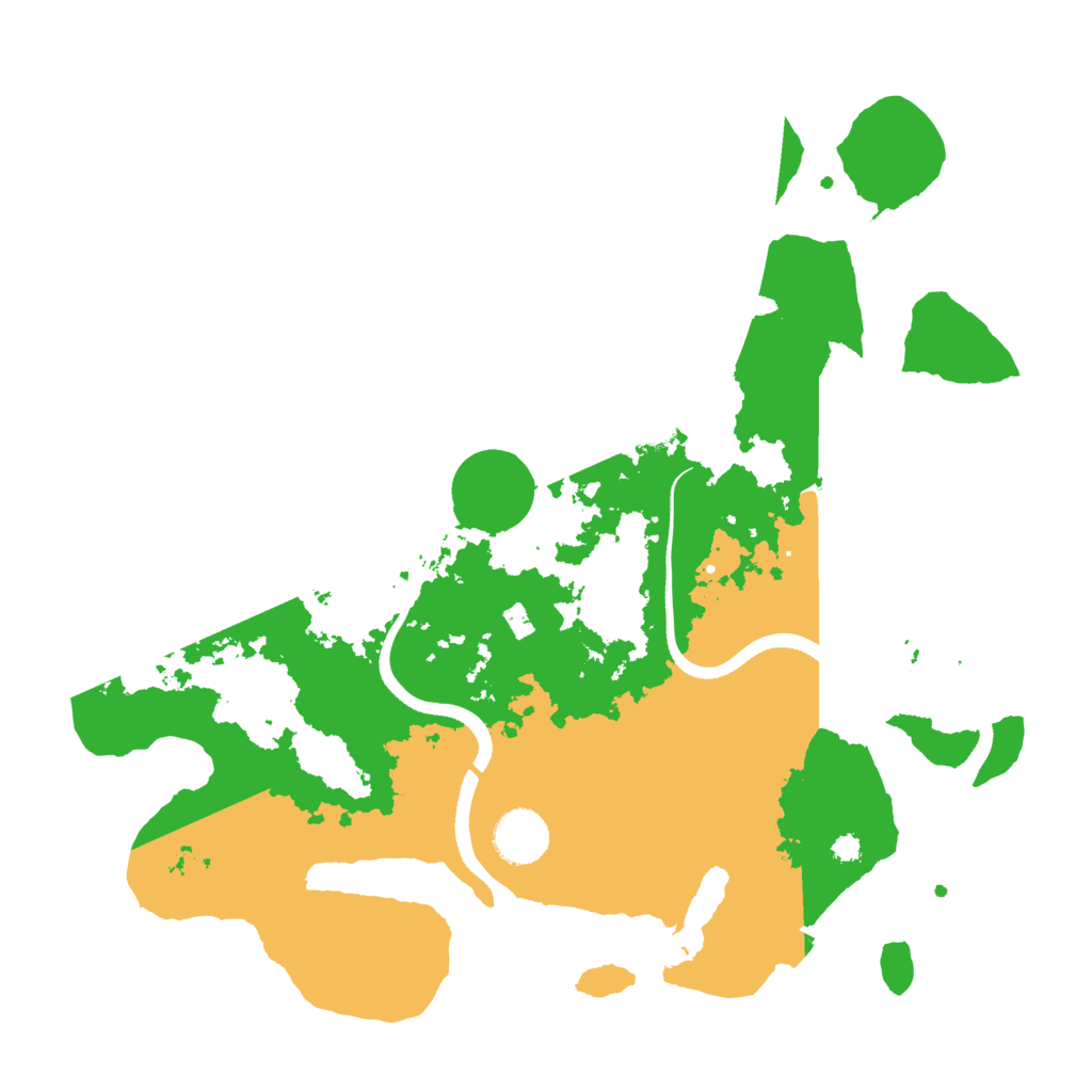 Biome Rust Map: Procedural Map, Size: 3500, Seed: 9460