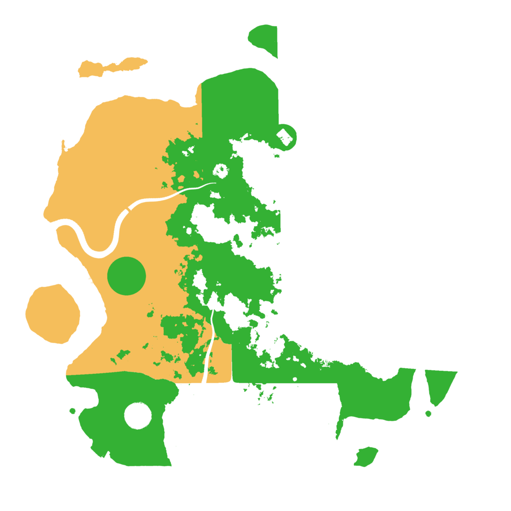 Biome Rust Map: Procedural Map, Size: 3500, Seed: 110907