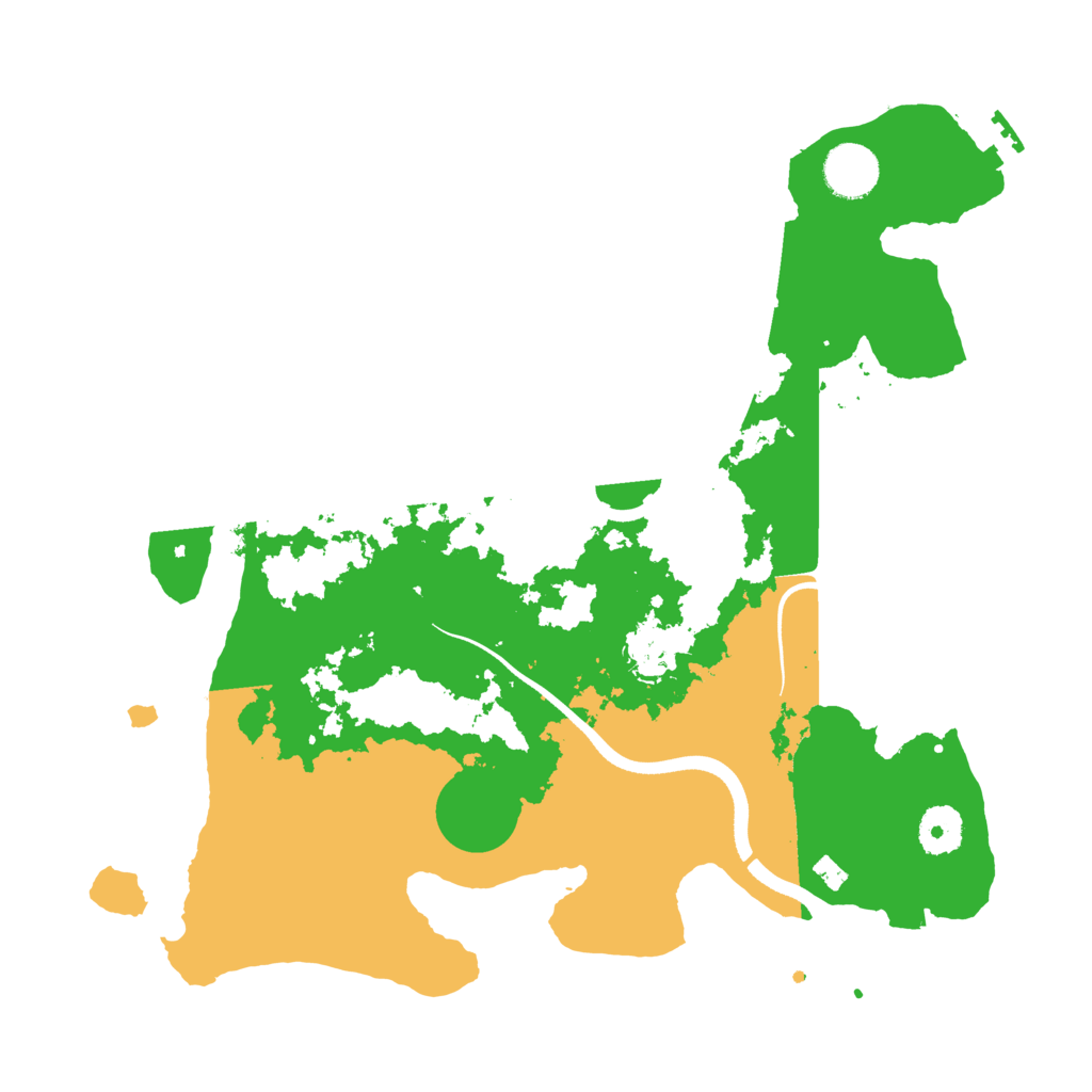 Biome Rust Map: Procedural Map, Size: 3500, Seed: 925141