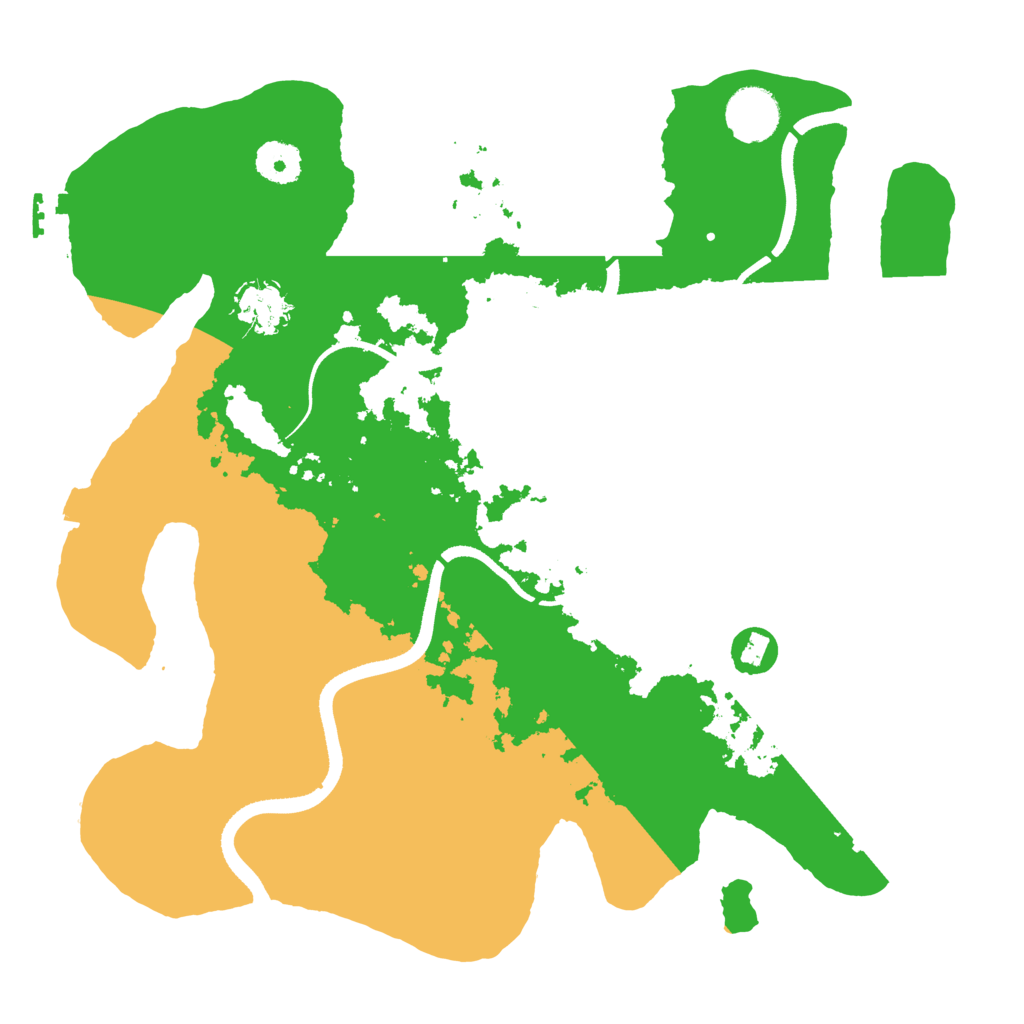 Biome Rust Map: Procedural Map, Size: 3500, Seed: 14171