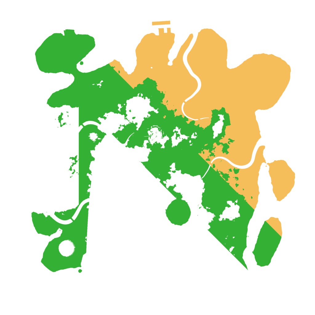 Biome Rust Map: Procedural Map, Size: 3500, Seed: 255014