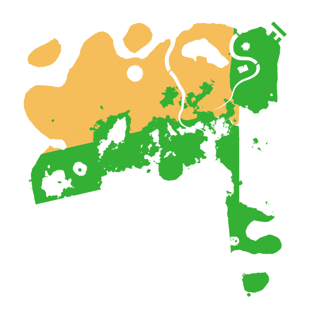 Biome Rust Map: Procedural Map, Size: 3500, Seed: 274832