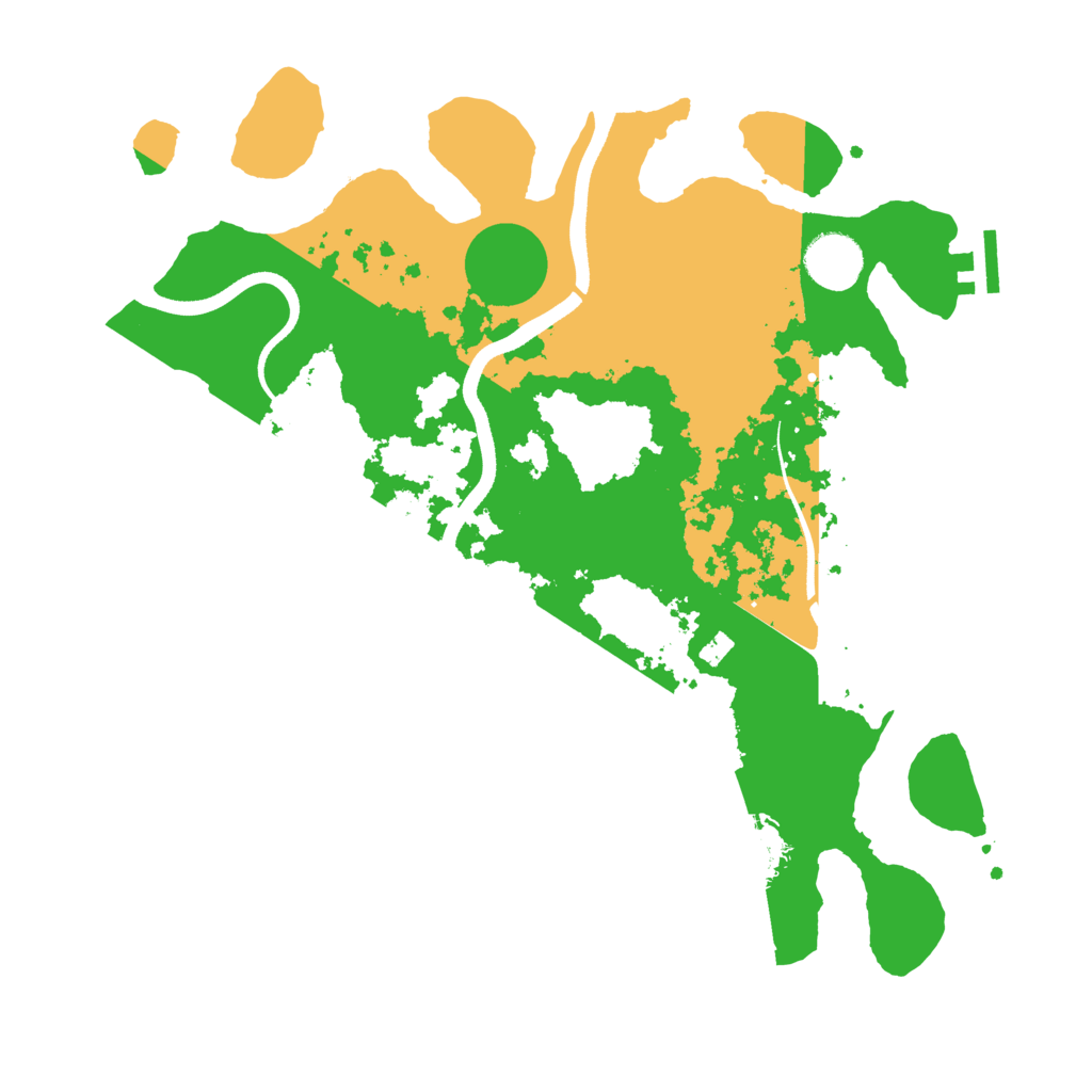 Biome Rust Map: Procedural Map, Size: 3500, Seed: 410722
