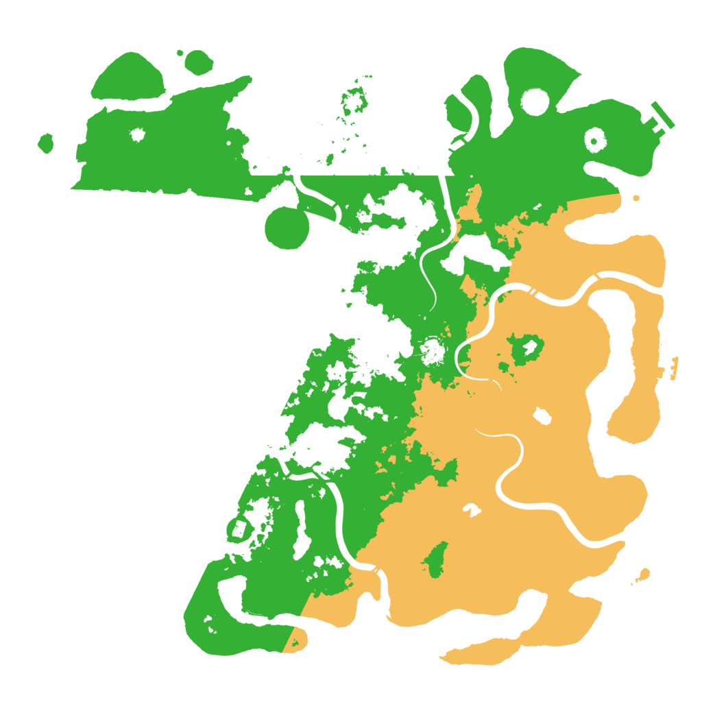 Biome Rust Map: Procedural Map, Size: 4500, Seed: 348036