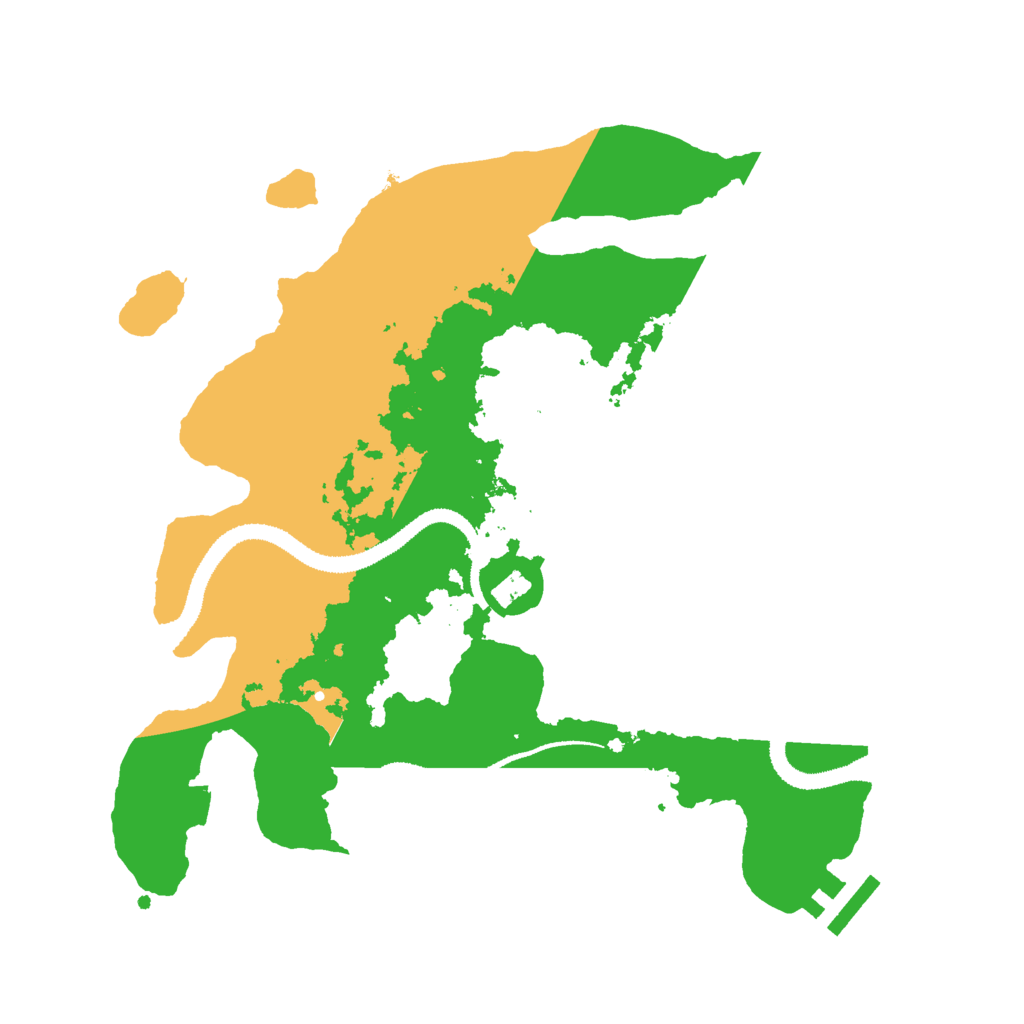 Biome Rust Map: Procedural Map, Size: 3000, Seed: 1128541685