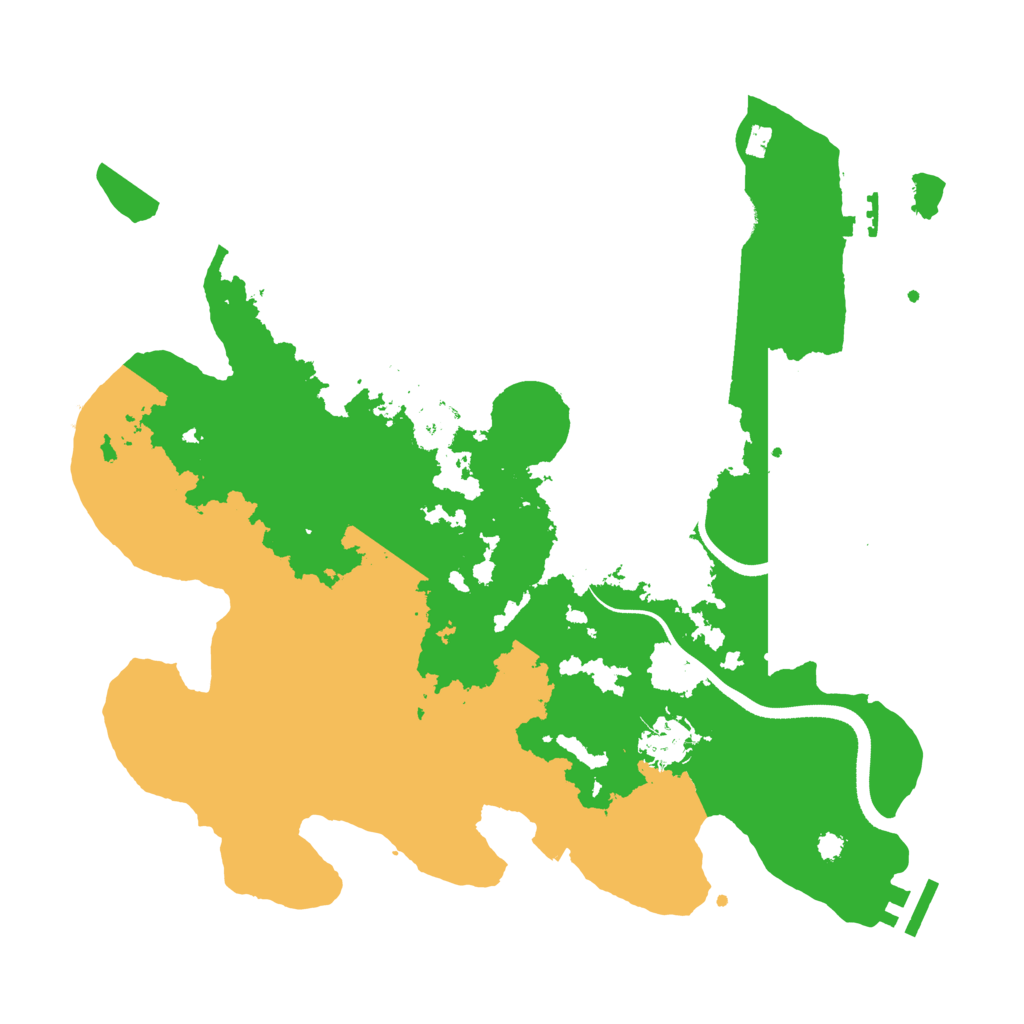 Biome Rust Map: Procedural Map, Size: 3500, Seed: 966852