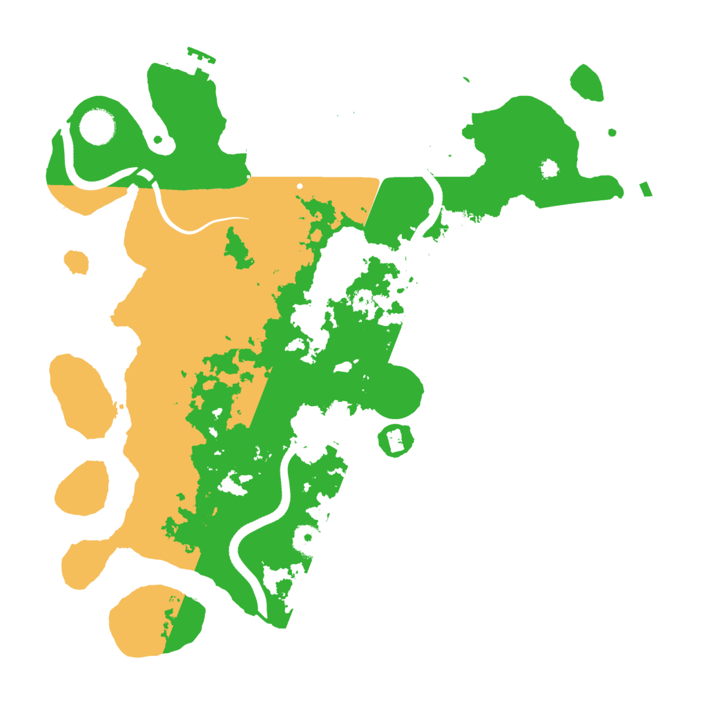 Biome Rust Map: Procedural Map, Size: 3500, Seed: 560633