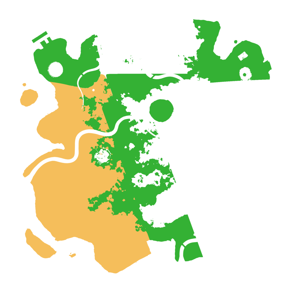 Biome Rust Map: Procedural Map, Size: 3500, Seed: 162439