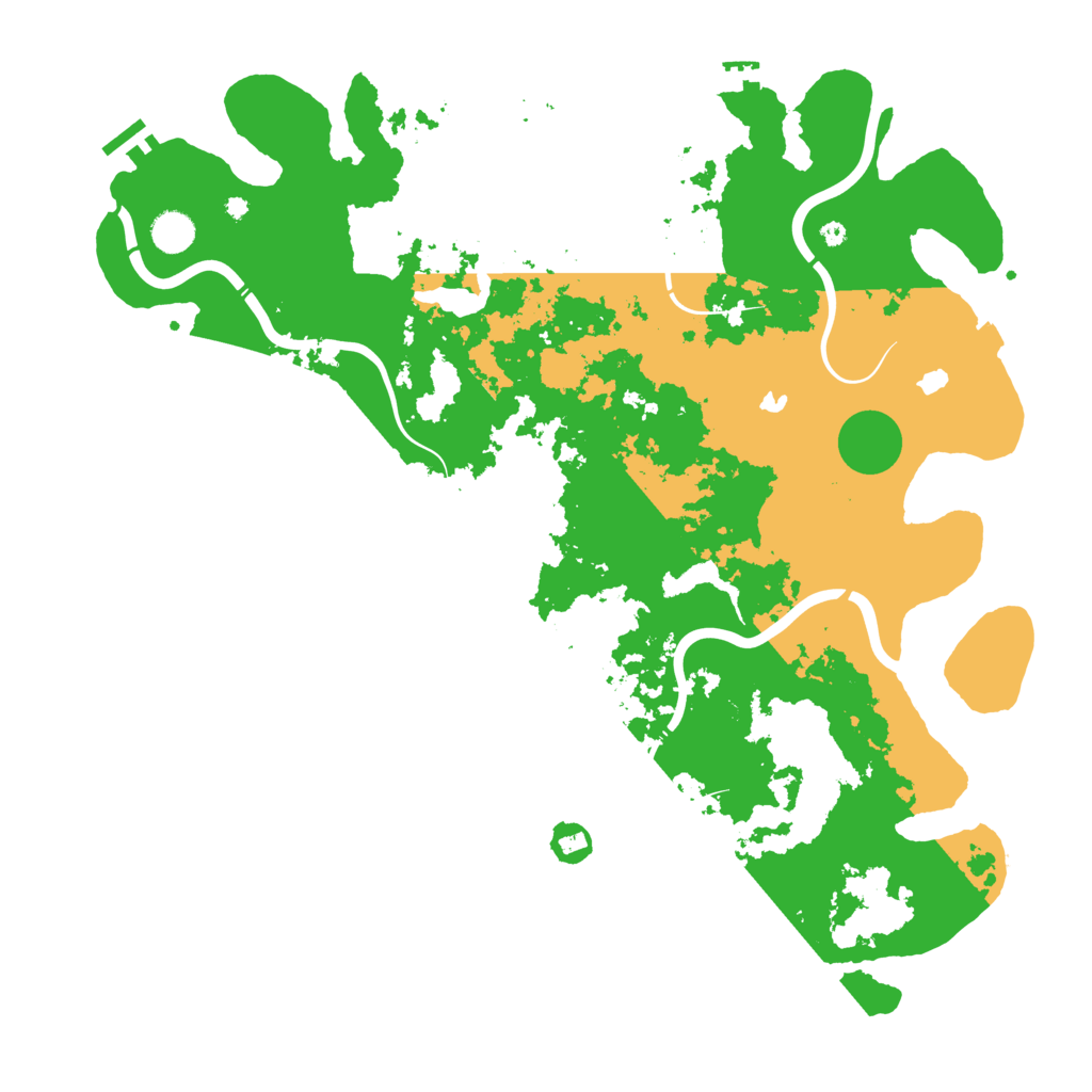 Biome Rust Map: Procedural Map, Size: 4500, Seed: 664101