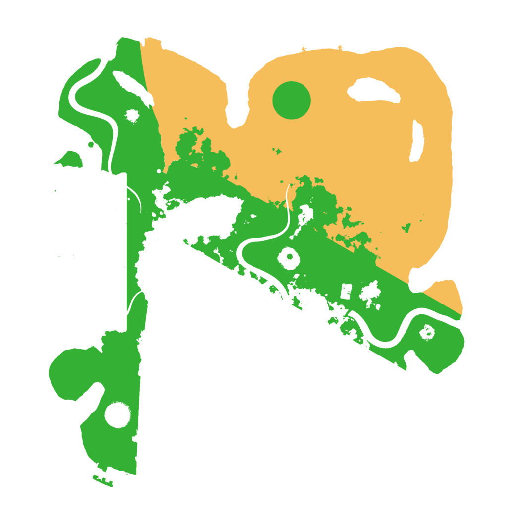 Biome Rust Map: Procedural Map, Size: 3500, Seed: 445130