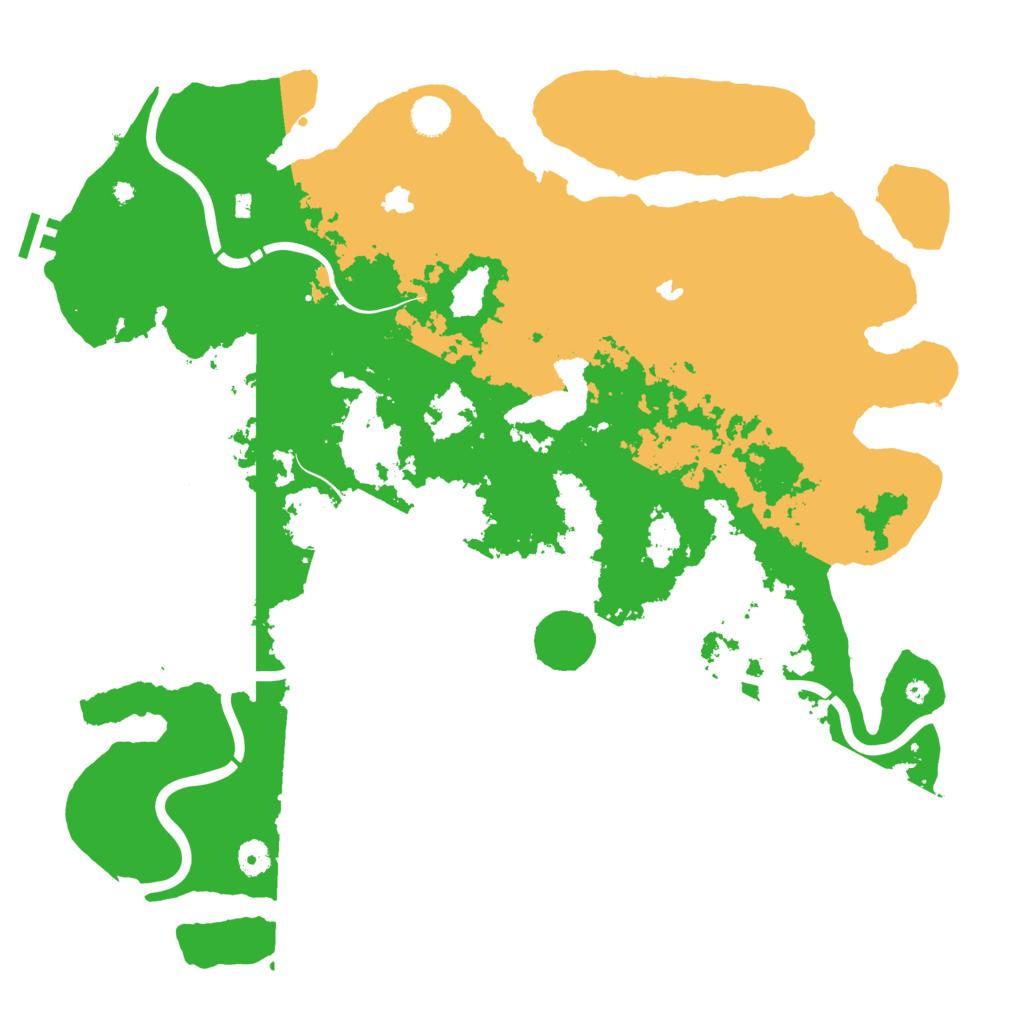 Biome Rust Map: Procedural Map, Size: 4500, Seed: 32984