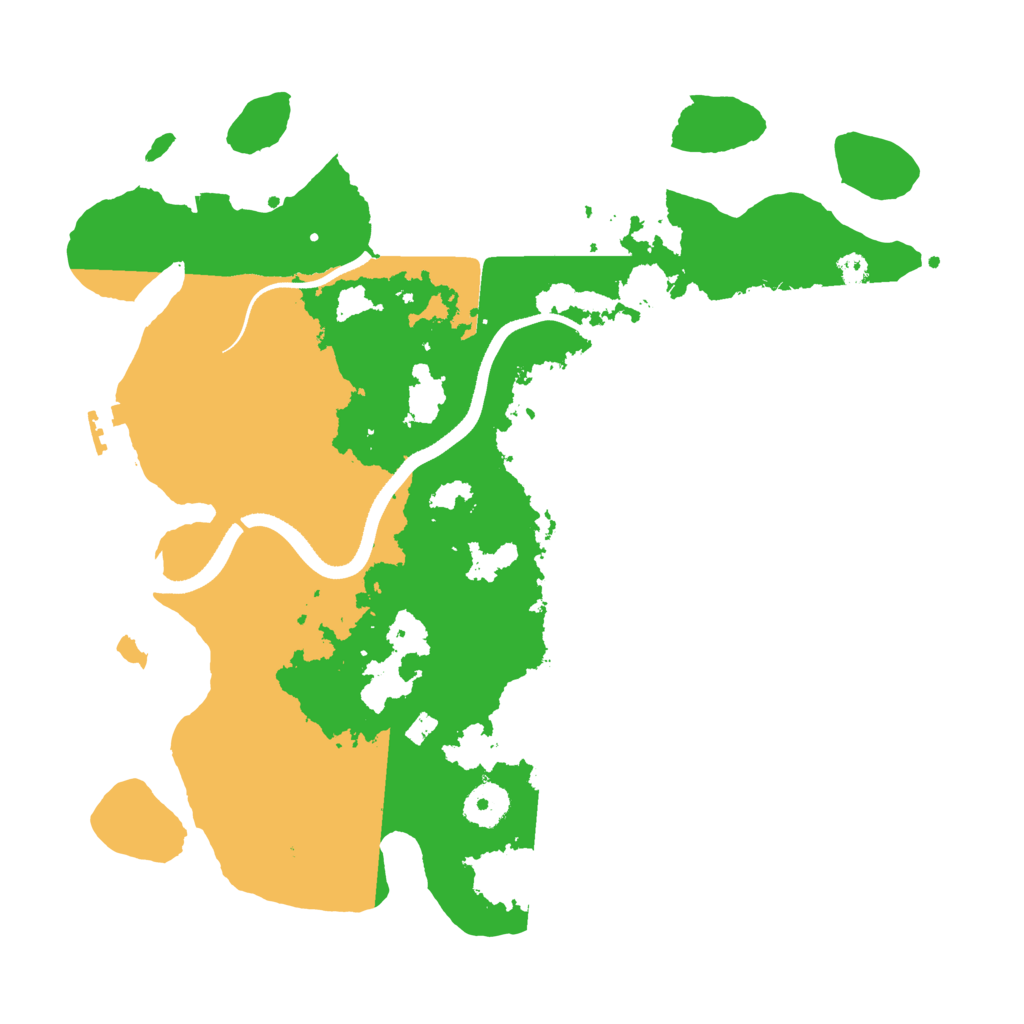 Biome Rust Map: Procedural Map, Size: 3500, Seed: 316032