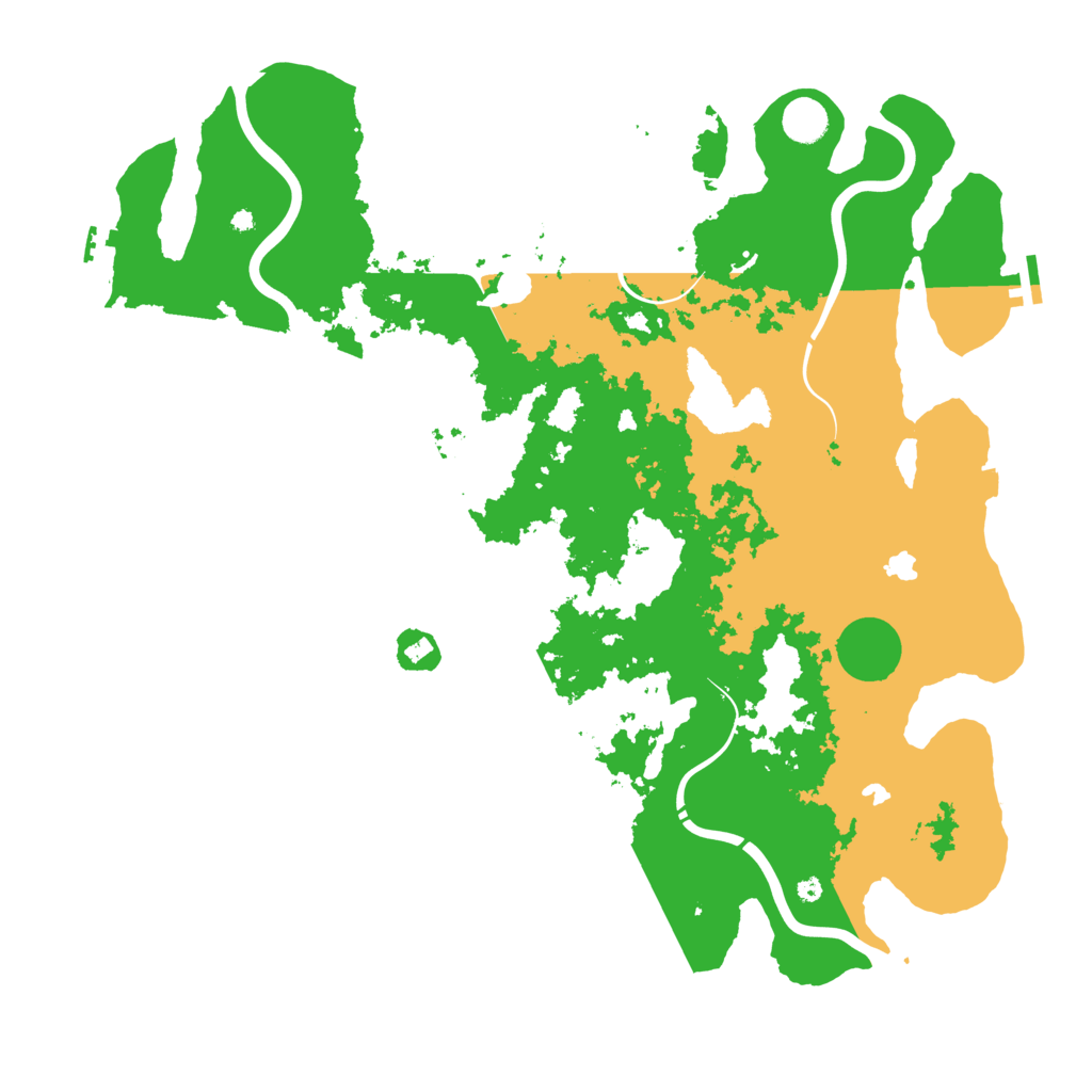 Biome Rust Map: Procedural Map, Size: 4500, Seed: 136305259