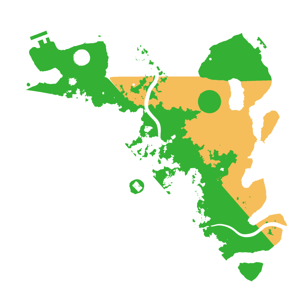 Biome Rust Map: Procedural Map, Size: 3500, Seed: 527473