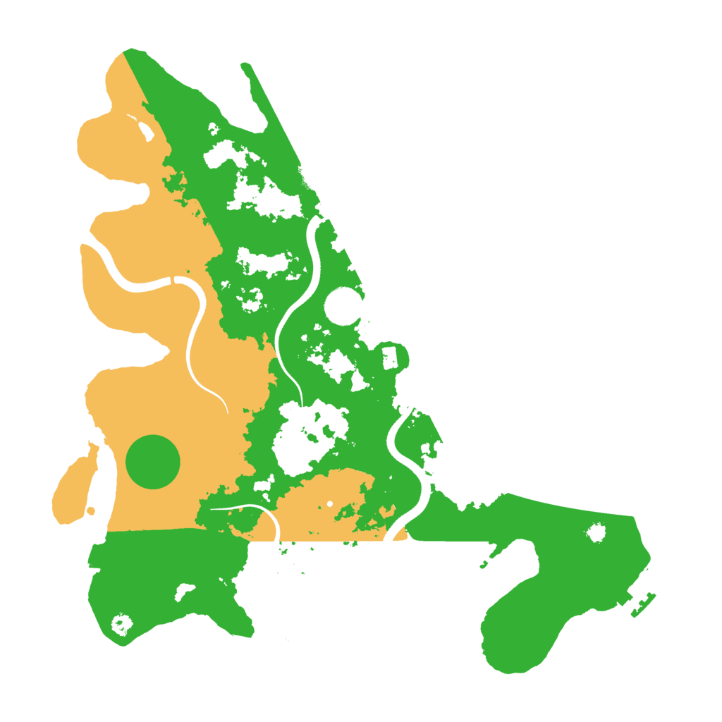 Biome Rust Map: Procedural Map, Size: 3500, Seed: 412513