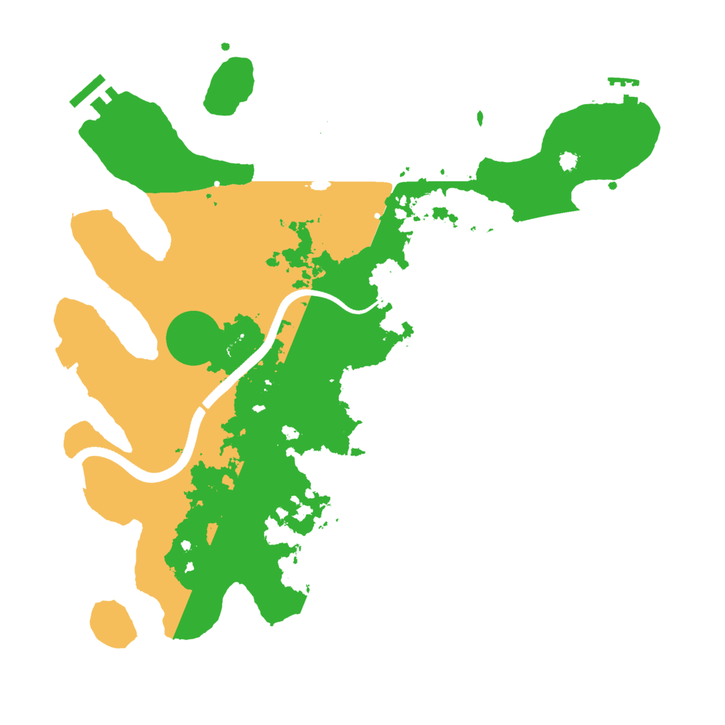 Biome Rust Map: Procedural Map, Size: 3500, Seed: 774170
