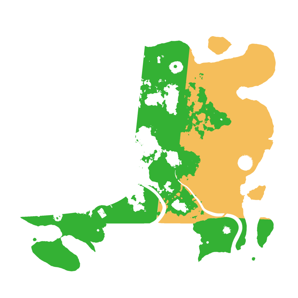 Biome Rust Map: Procedural Map, Size: 3500, Seed: 493506998