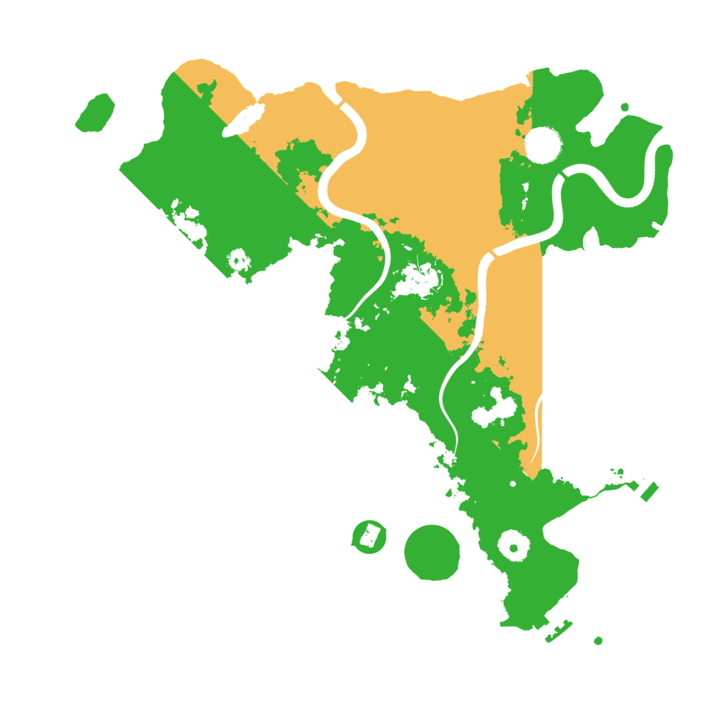 Biome Rust Map: Procedural Map, Size: 3500, Seed: 212183