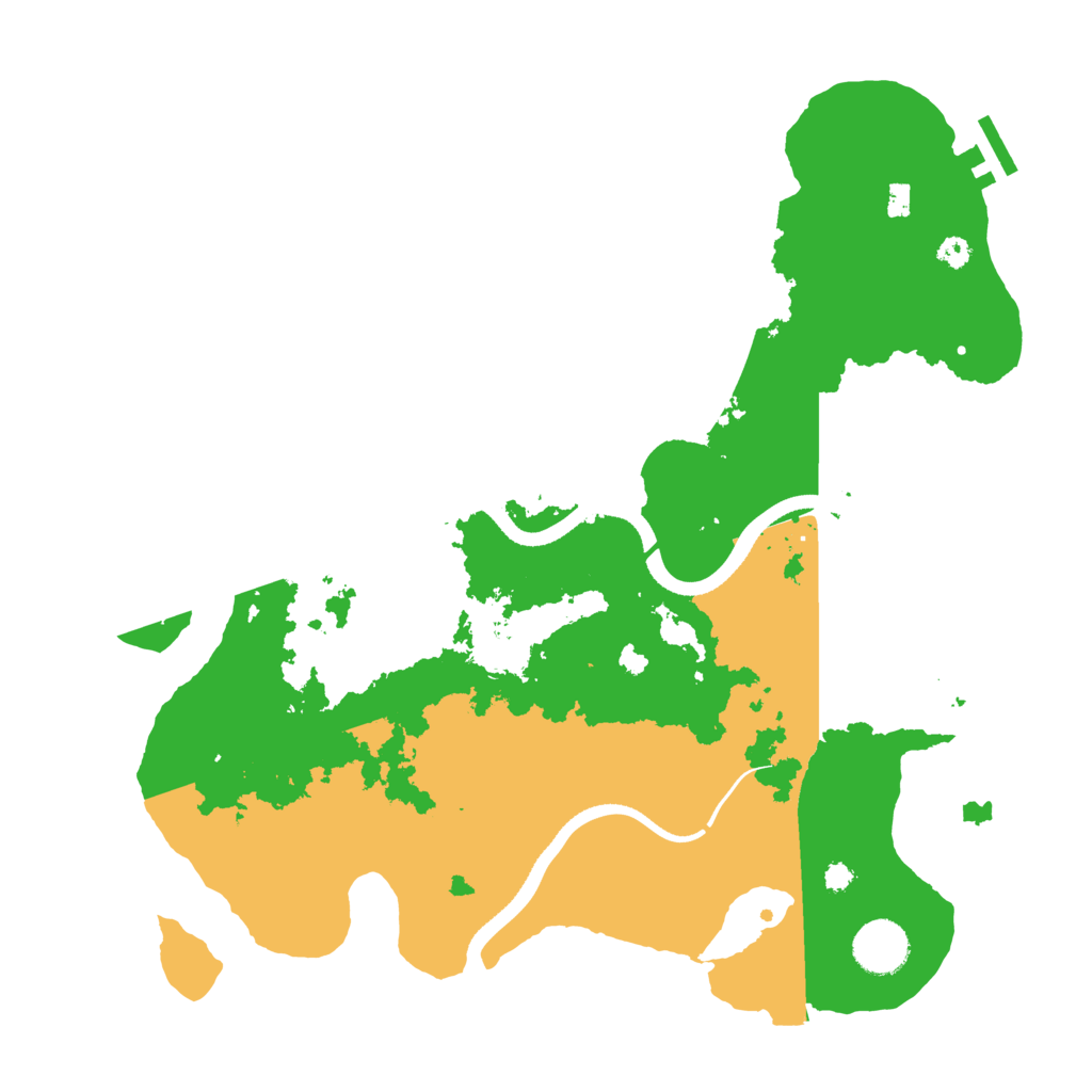 Biome Rust Map: Procedural Map, Size: 3500, Seed: 502472
