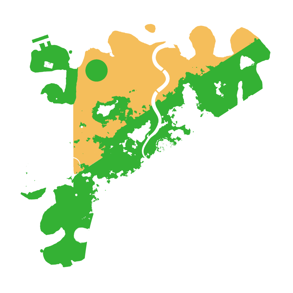 Biome Rust Map: Procedural Map, Size: 3500, Seed: 110898
