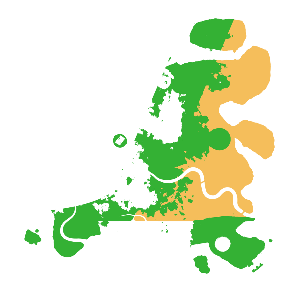 Biome Rust Map: Procedural Map, Size: 3500, Seed: 471330947