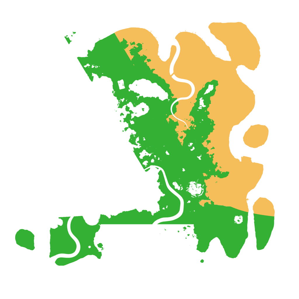Biome Rust Map: Procedural Map, Size: 3500, Seed: 550813