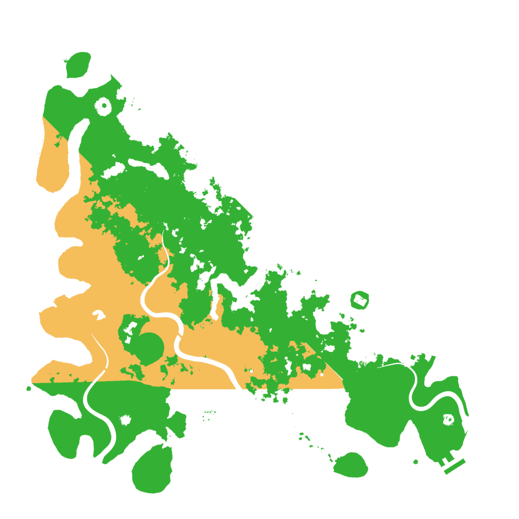 Biome Rust Map: Procedural Map, Size: 4500, Seed: 446076