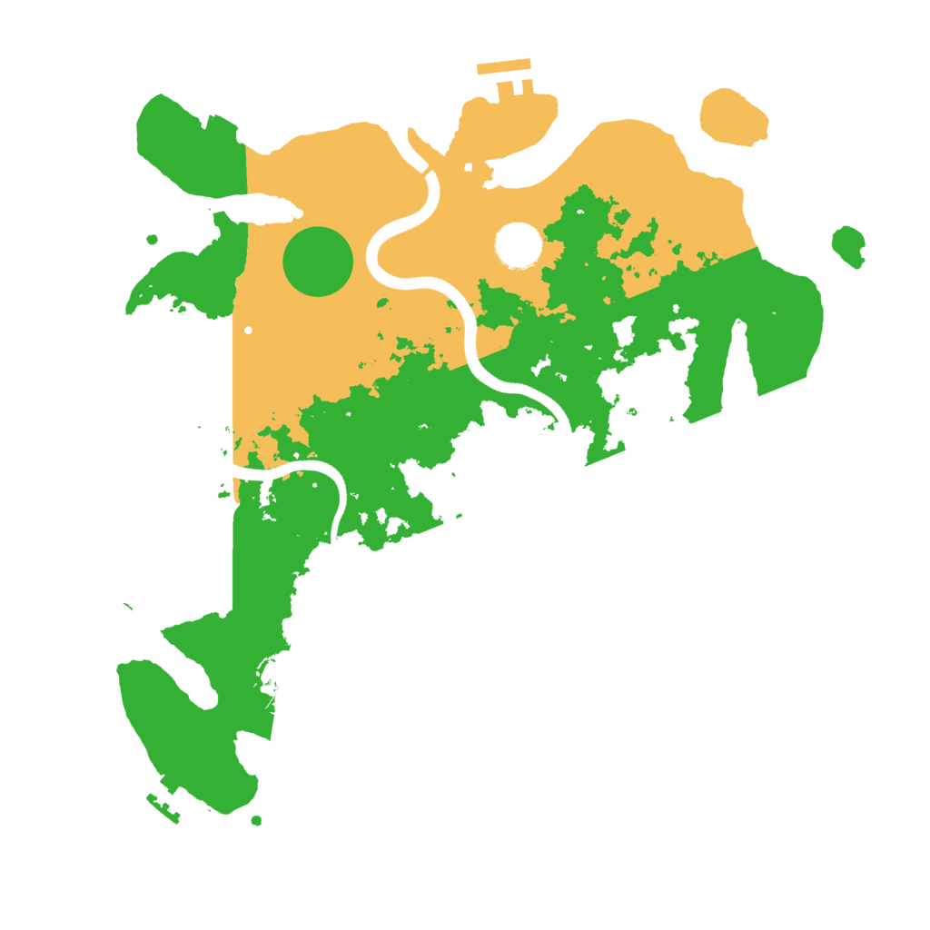 Biome Rust Map: Procedural Map, Size: 3500, Seed: 764654