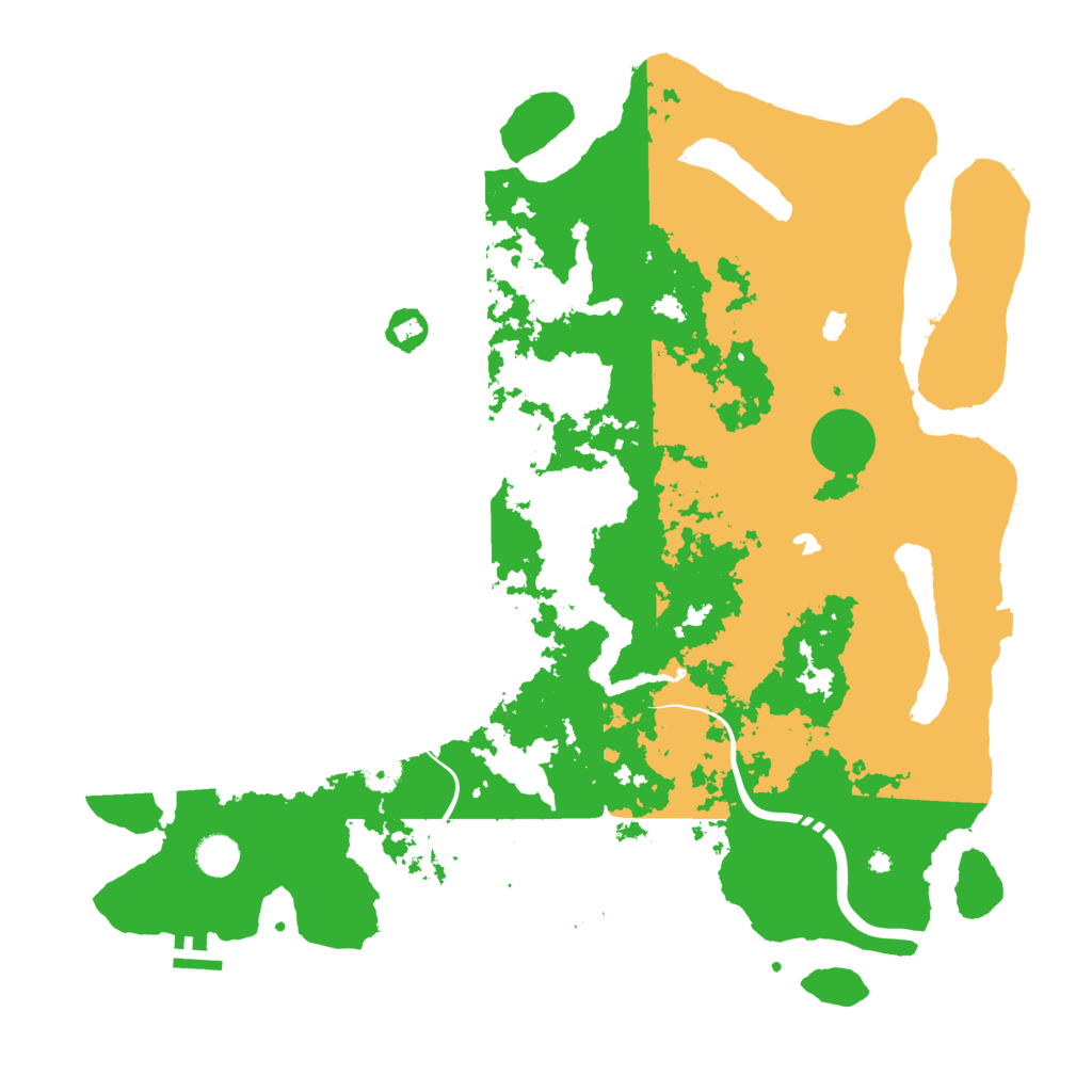 Biome Rust Map: Procedural Map, Size: 4500, Seed: 83775