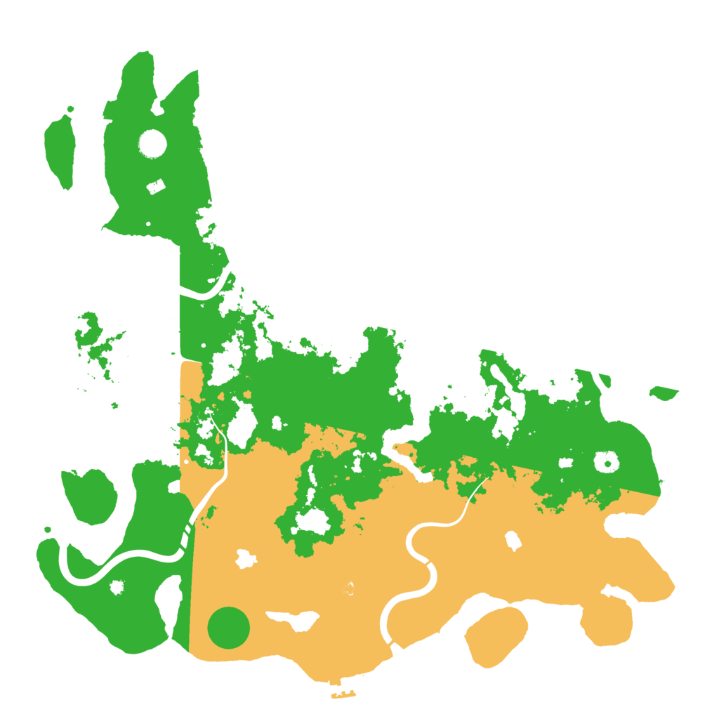 Biome Rust Map: Procedural Map, Size: 4500, Seed: 2064062542
