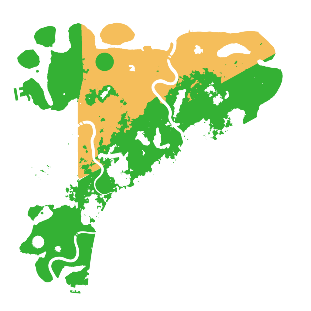Biome Rust Map: Procedural Map, Size: 4500, Seed: 20260912