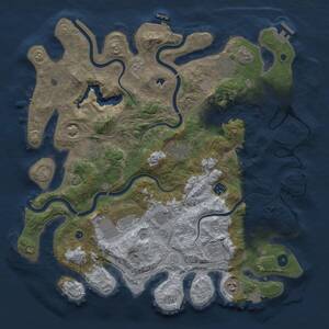 Thumbnail Rust Map: Procedural Map, Size: 4250, Seed: 774785420, 15 Monuments