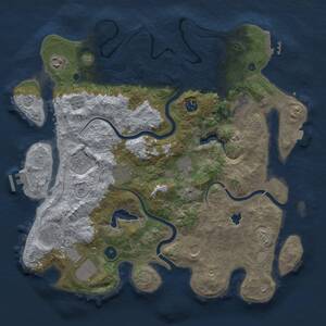 Thumbnail Rust Map: Procedural Map, Size: 4000, Seed: 815436009, 18 Monuments