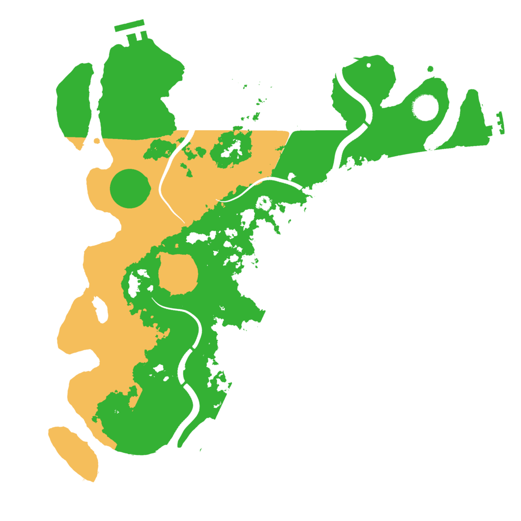 Biome Rust Map: Procedural Map, Size: 3500, Seed: 970278331