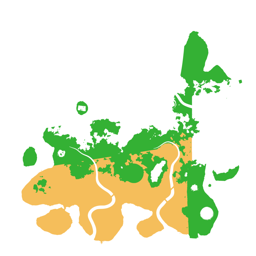 Biome Rust Map: Procedural Map, Size: 3500, Seed: 157301