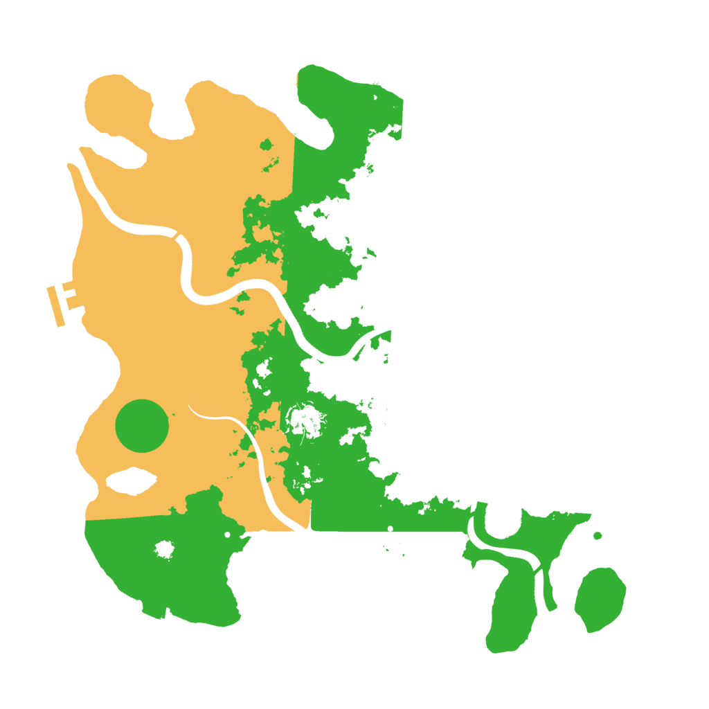 Biome Rust Map: Procedural Map, Size: 3500, Seed: 801806