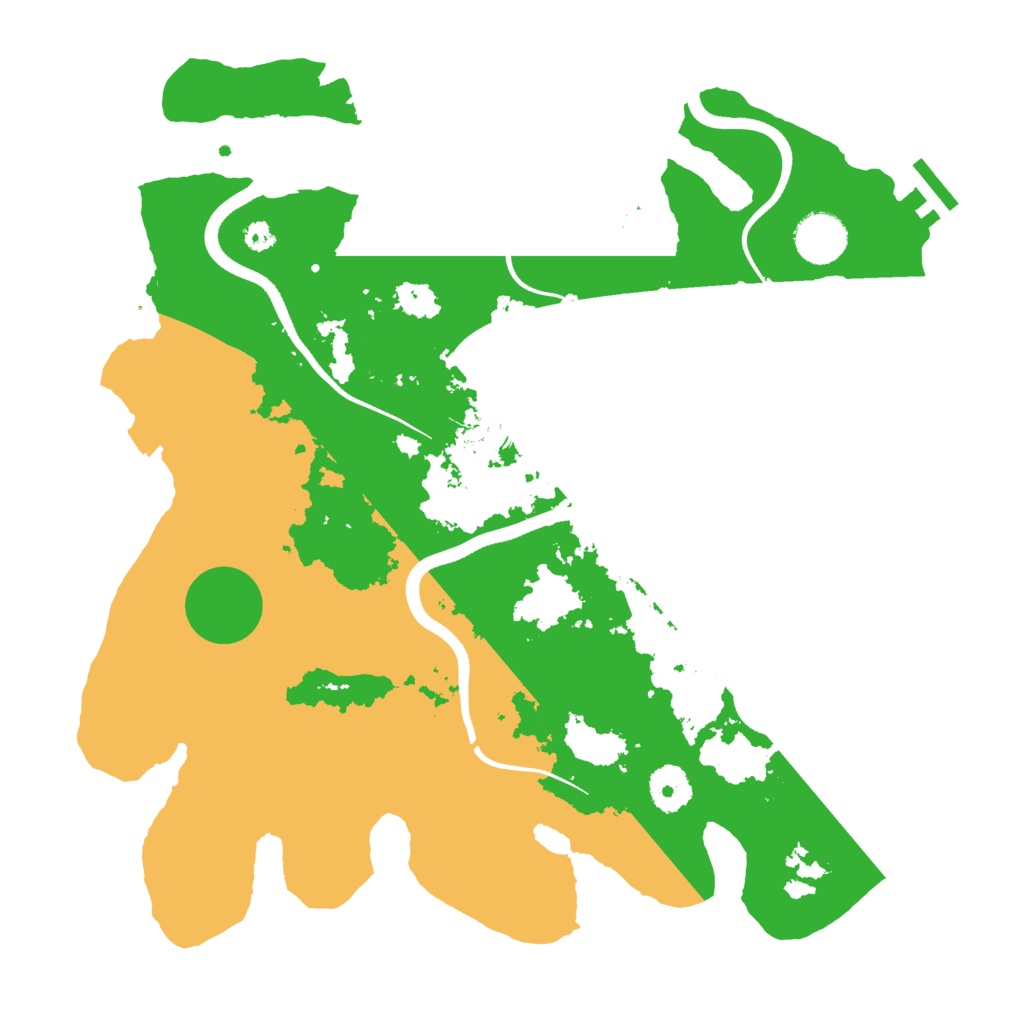 Biome Rust Map: Procedural Map, Size: 3500, Seed: 492199