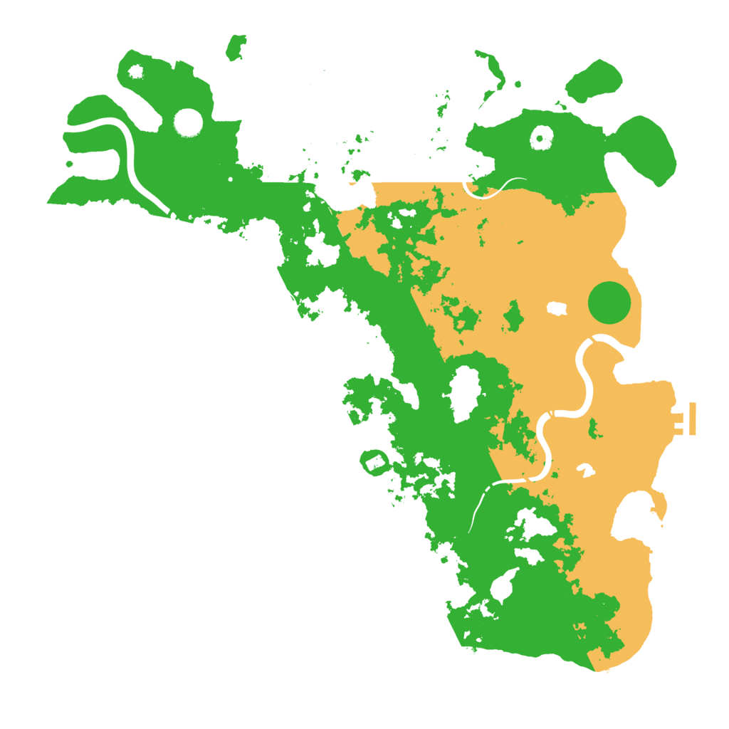Biome Rust Map: Procedural Map, Size: 4500, Seed: 150467