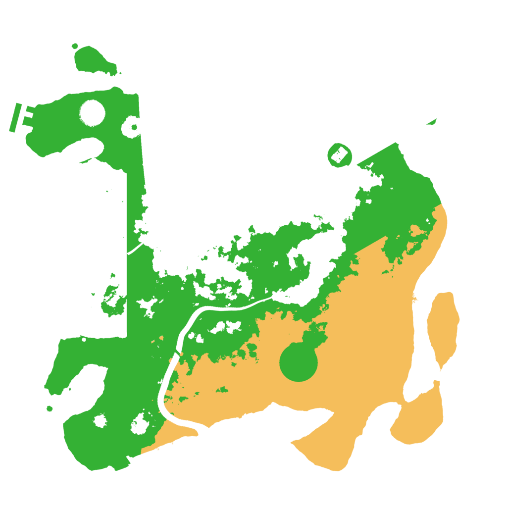 Biome Rust Map: Procedural Map, Size: 3500, Seed: 1942317
