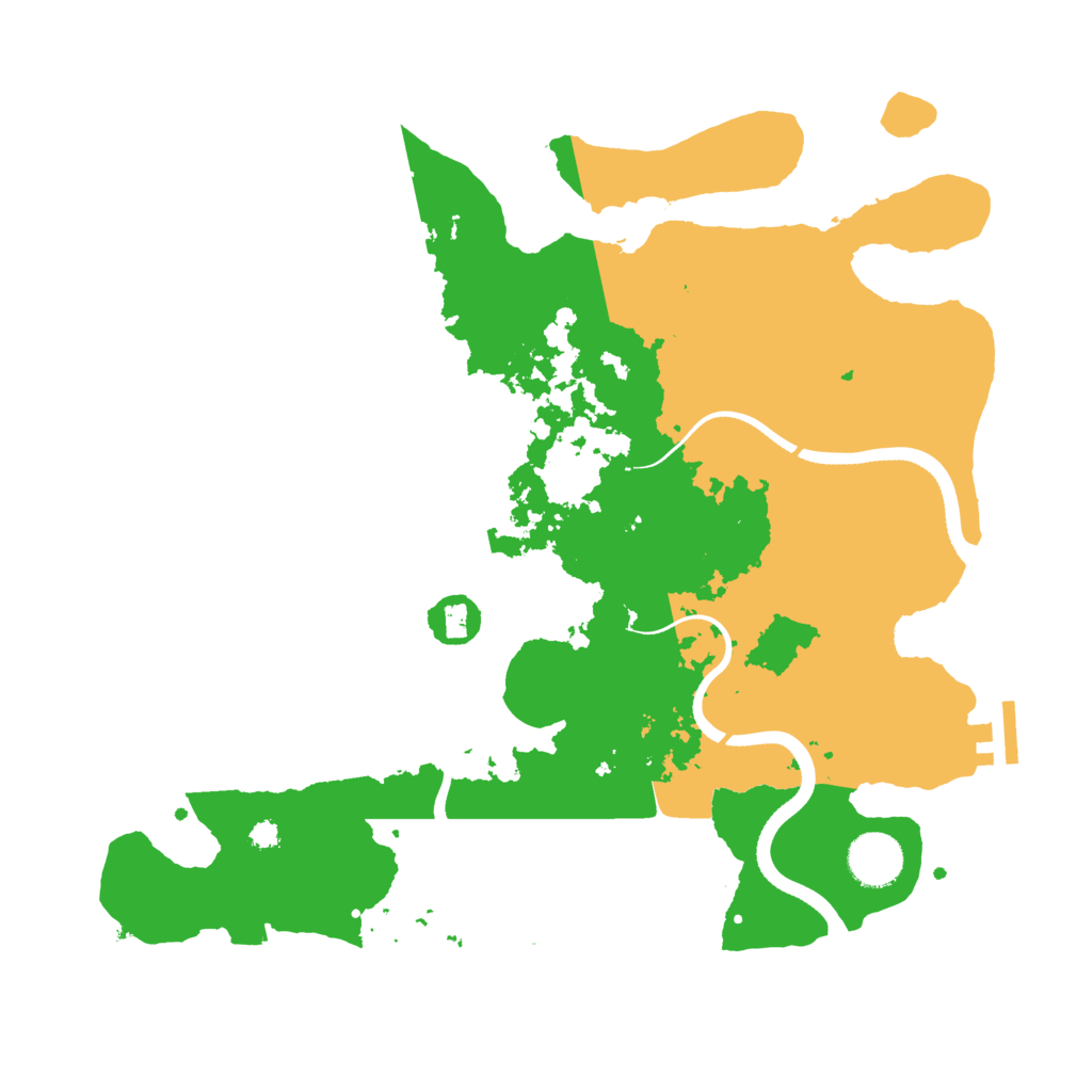 Biome Rust Map: Procedural Map, Size: 3500, Seed: 307539