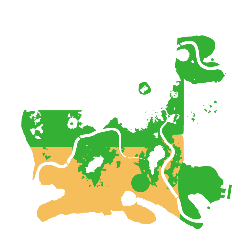 Biome Rust Map: Procedural Map, Size: 3500, Seed: 879937209