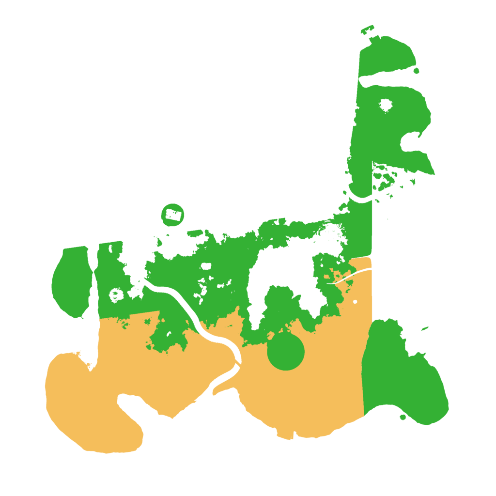 Biome Rust Map: Procedural Map, Size: 3500, Seed: 419820564