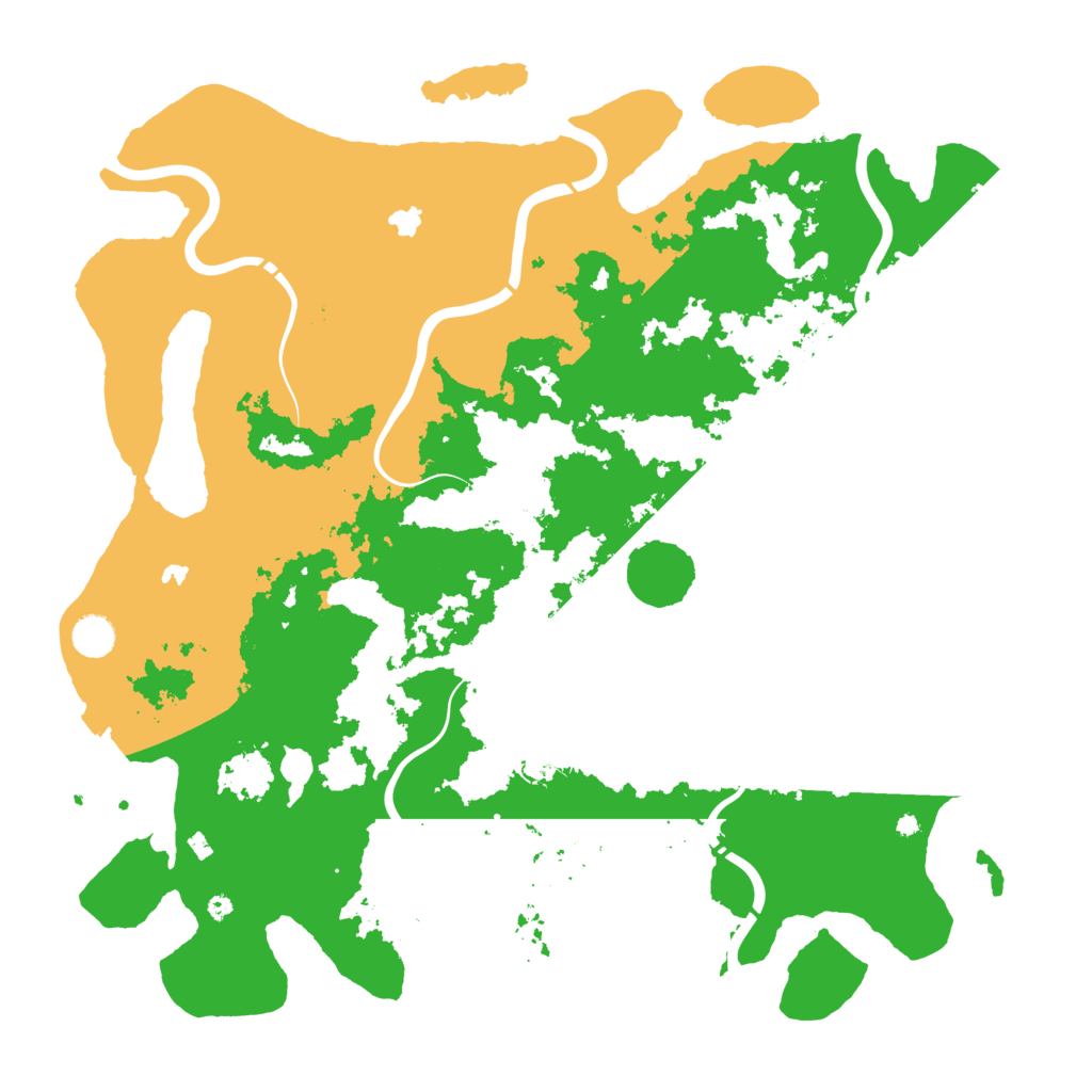 Biome Rust Map: Procedural Map, Size: 4500, Seed: 744325