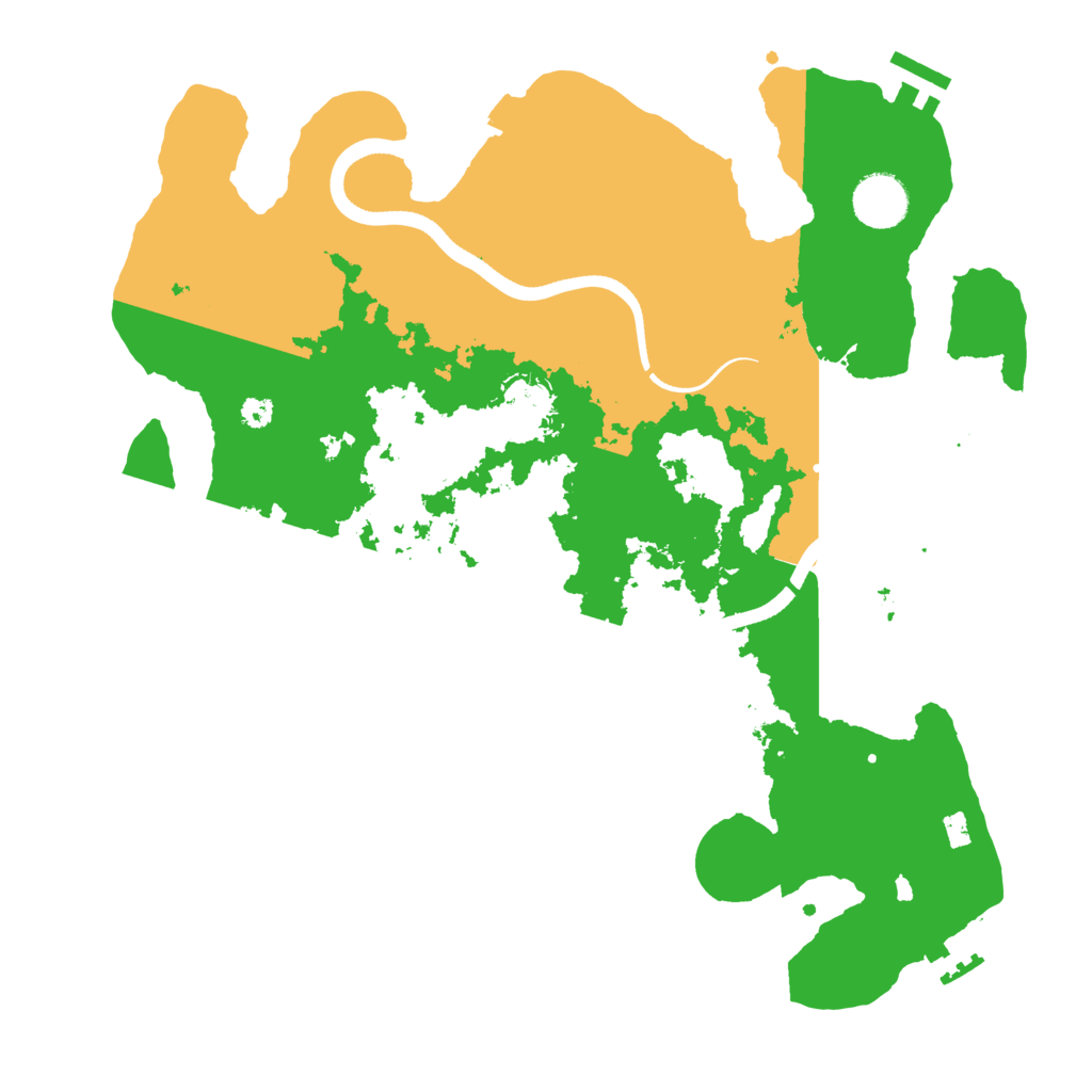 Biome Rust Map: Procedural Map, Size: 3500, Seed: 574169878