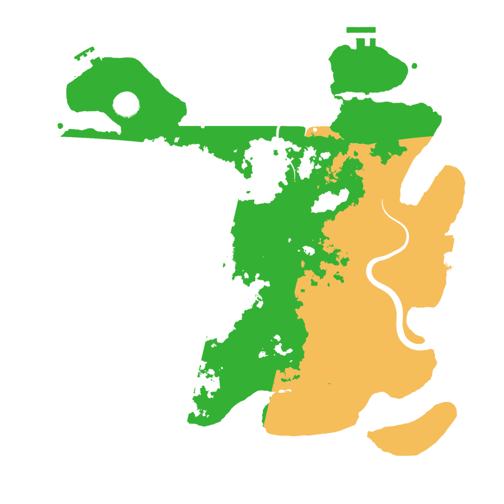 Biome Rust Map: Procedural Map, Size: 3500, Seed: 895714