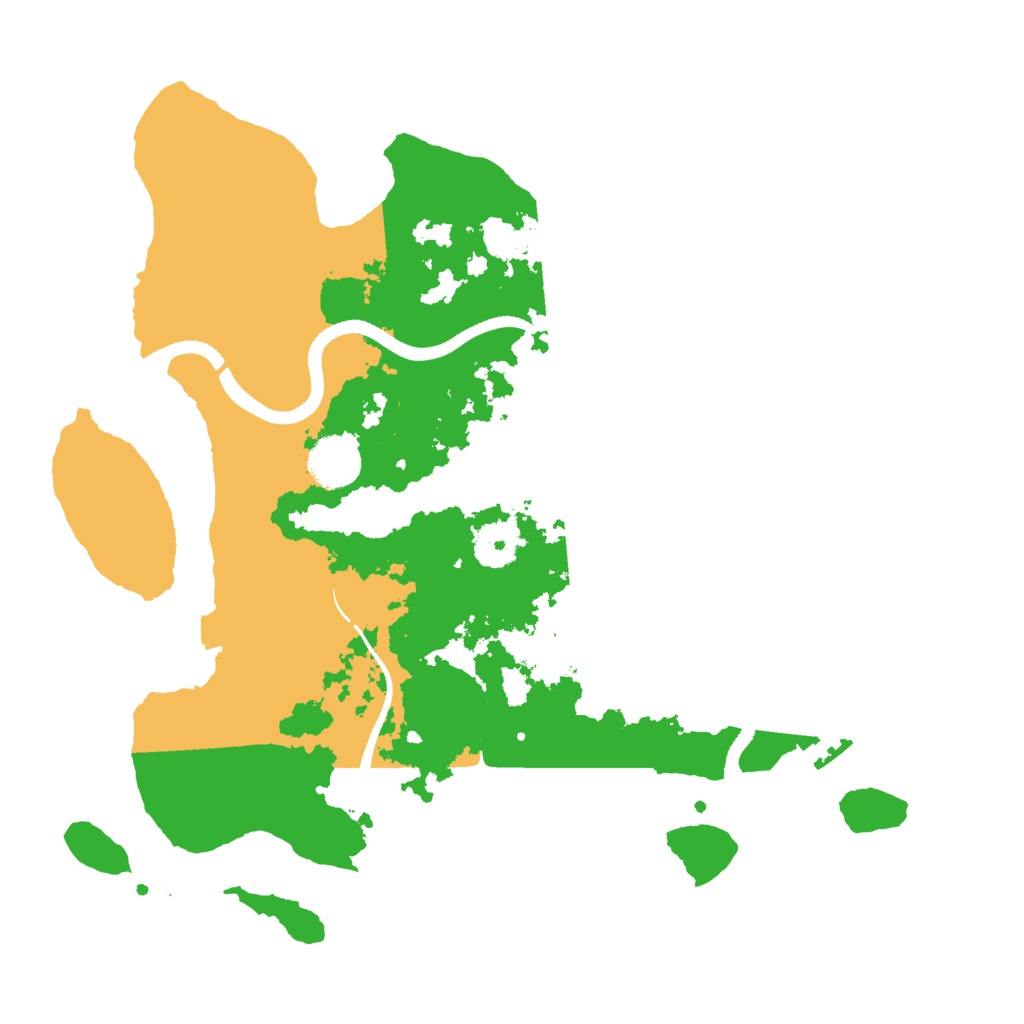 Biome Rust Map: Procedural Map, Size: 3500, Seed: 140444