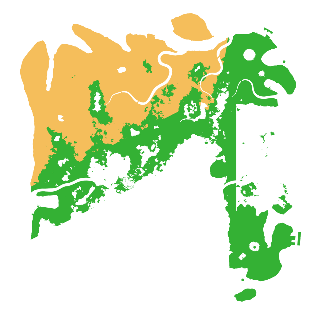 Biome Rust Map: Procedural Map, Size: 4750, Seed: 350281